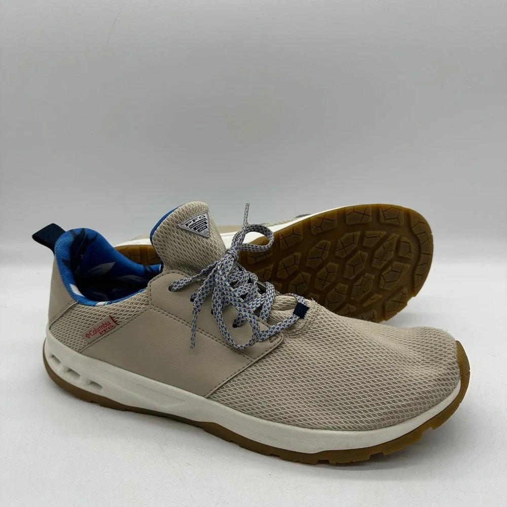 Columbia BM0174-272 Mens 13 Ancient Fossil/Blue Macaw‎ Tamiami PFG Boat Shoes